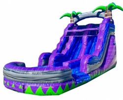 15ft Purple Rain Dual Lane Water Slide